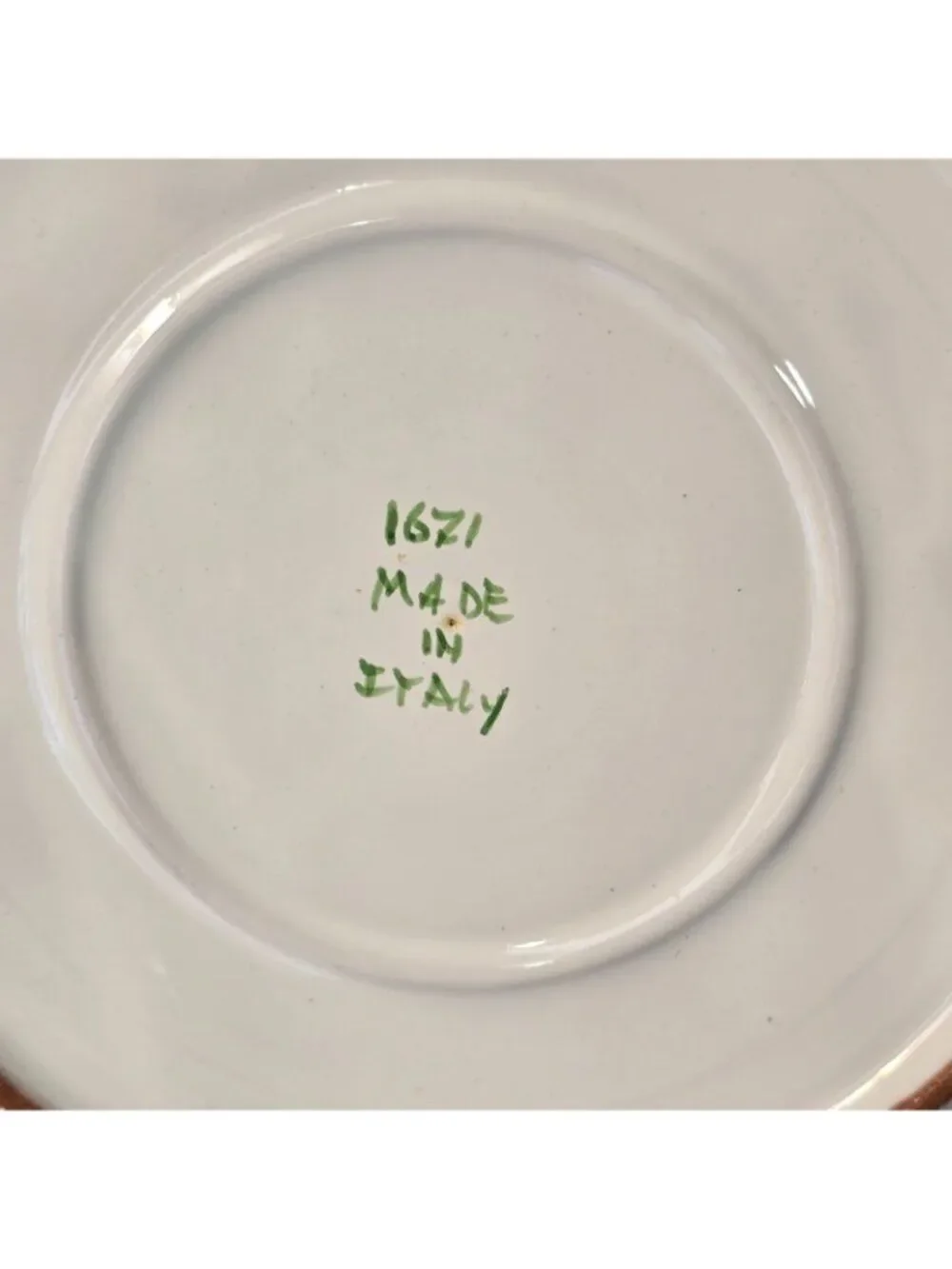 Vintage Italian 1671 Octagonal Lunch Plate 9.75